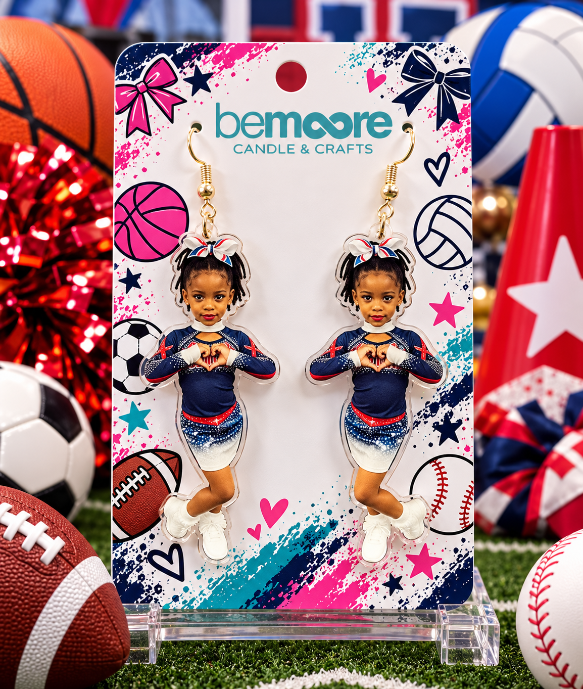 Custom UV-Printed Photo Earrings