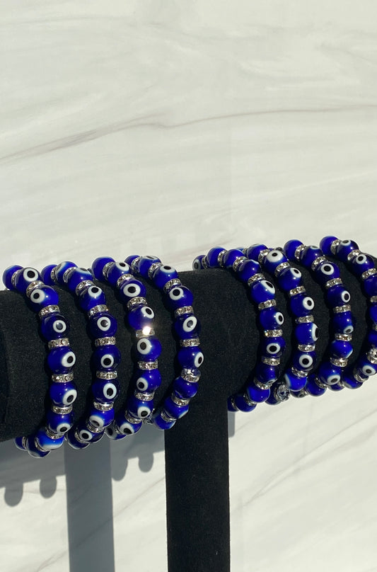 Glass Evil Eye Protection Bracelet